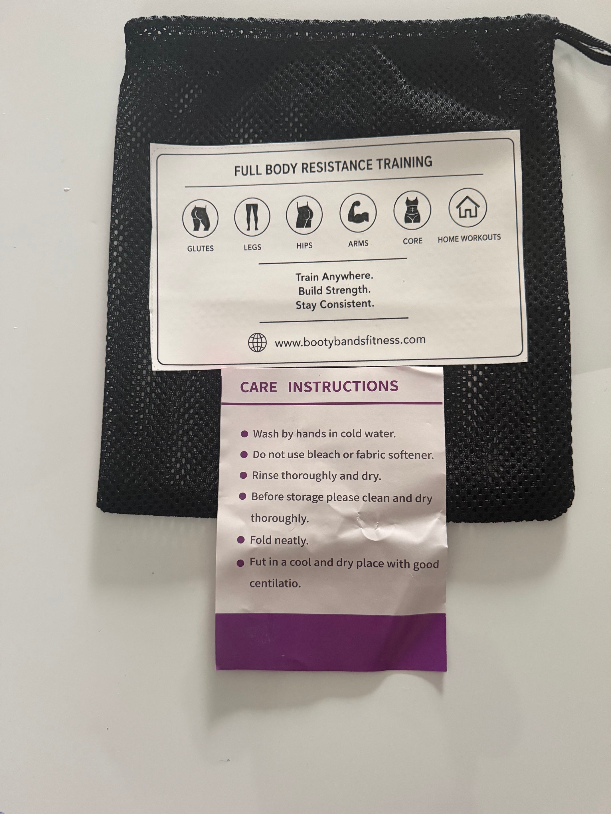 Booty Bands Fitness Latex Resistance Bands - 5 Level Workout Set