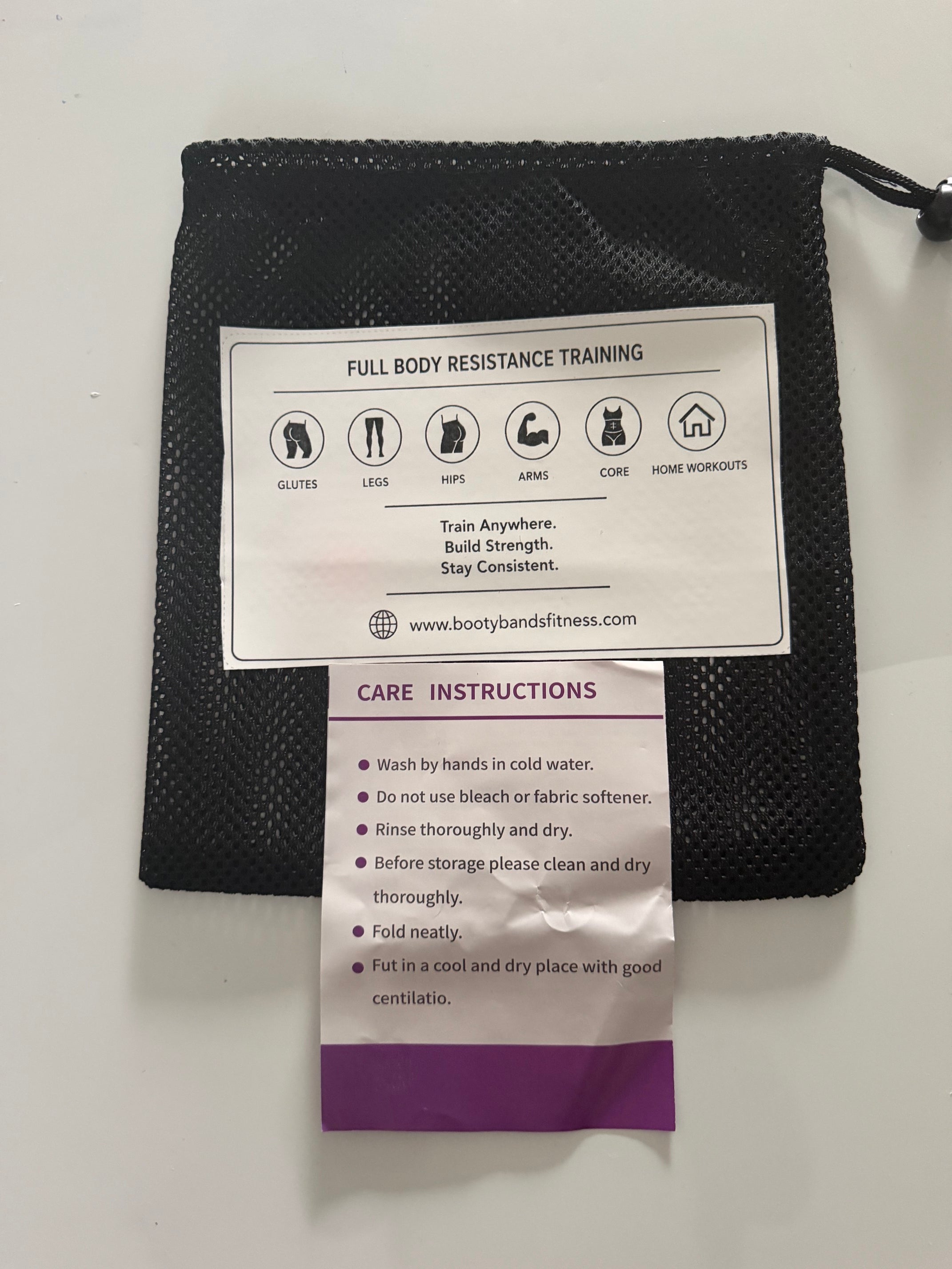 Booty Bands Fitness Latex Resistance Bands - 5 Level Workout Set