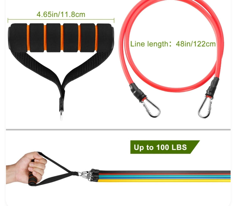 Booty Bands Fitness Full Body Training Bundle - Resistance Bands With Handles