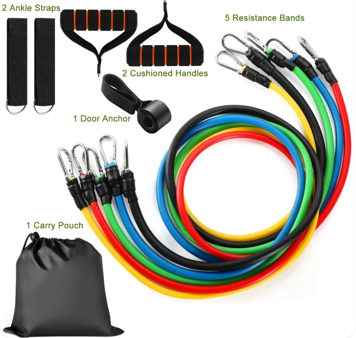 Booty Bands Fitness Full Body Training Bundle - Resistance Bands With Handles